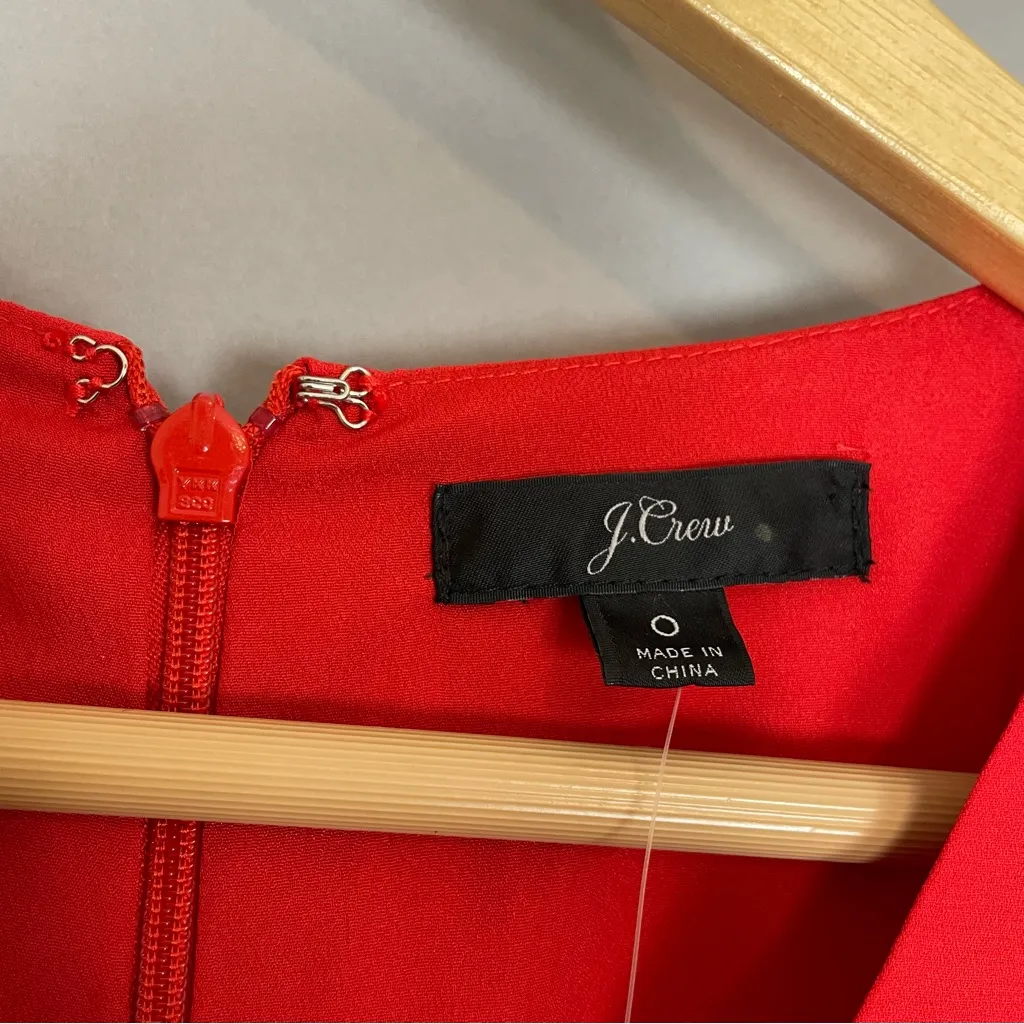 J. Crew‎ Wrap Jumpsuit NO BELT NWT Flaws Short Sleeves Size 0 V-Neck Wide Leg - Image 7