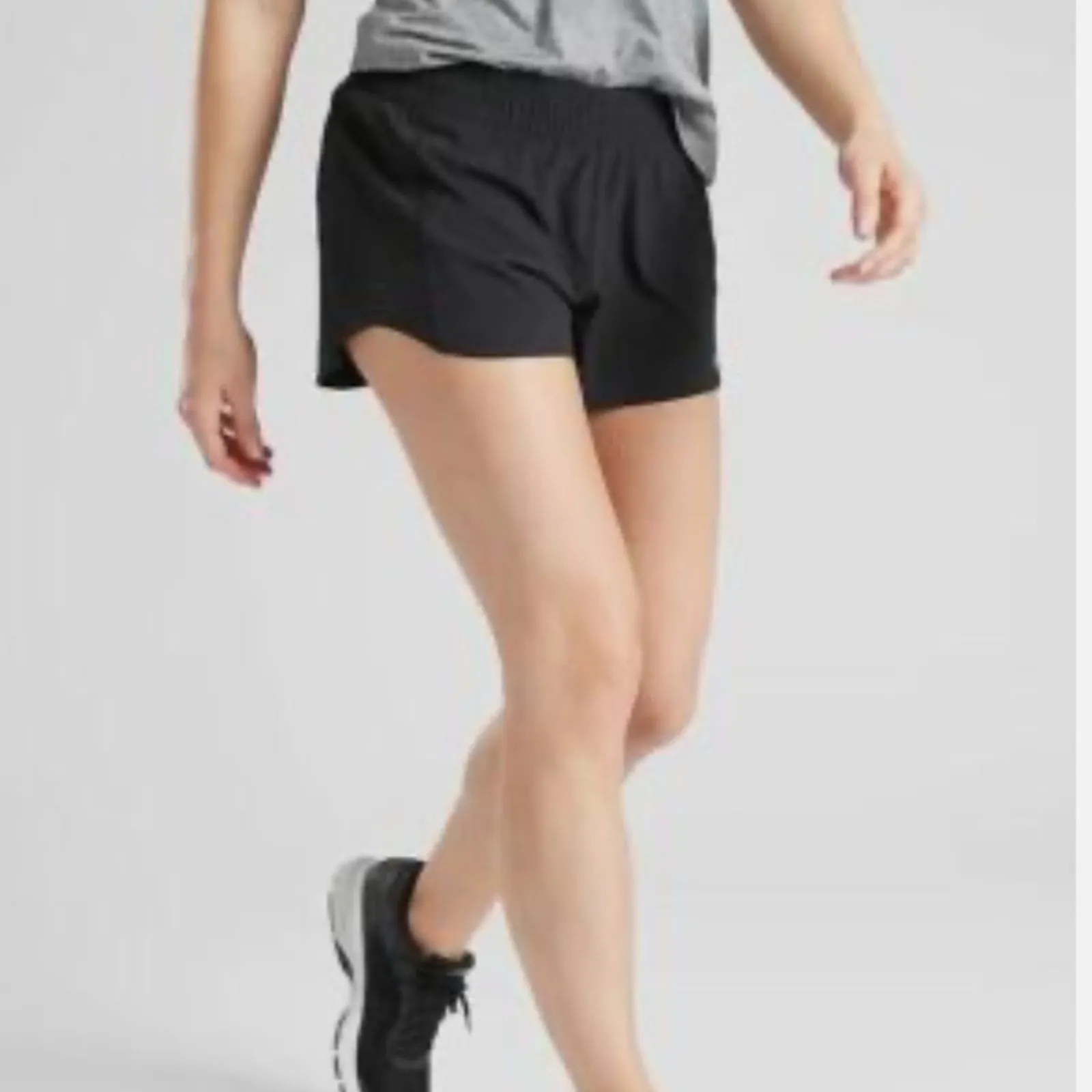 Athleta Women's Hustle 3" Short Sz 1X  Black NWT Running Gym Workout Athleisure - Image 11