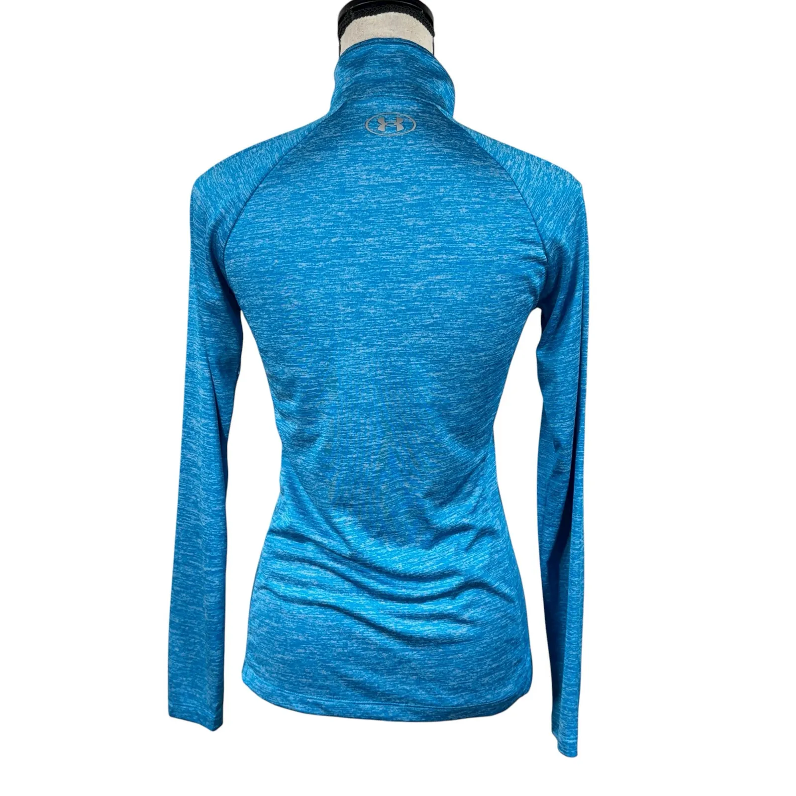 Under Armour Small Tech Twist Loose Fit Top HeatGear 1/2 Zip Long Sleeve Mock - Image 4