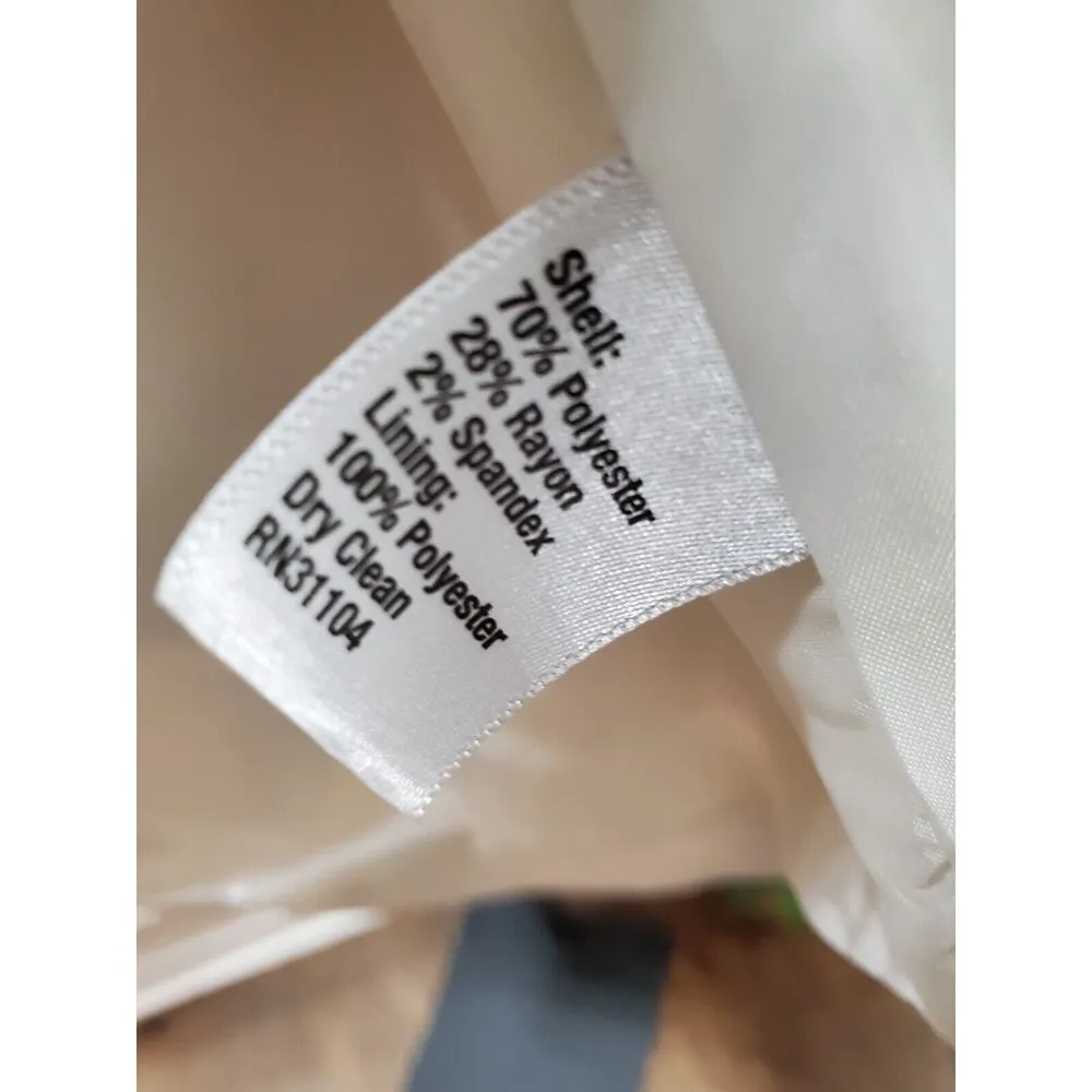 Kaari Blue Women's White Polyester Long Sleeve Buttons Front Casual Coat Size XS - Image 11