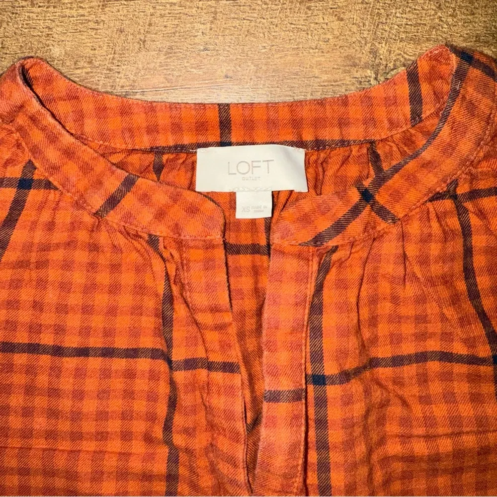 Loft Cute Flannel Top - Image 2