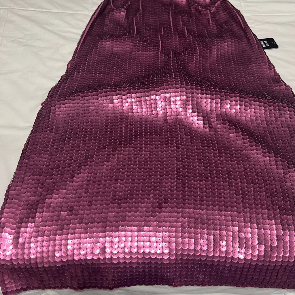 Express Shimmering Pink Sequin Blouse - Image 2