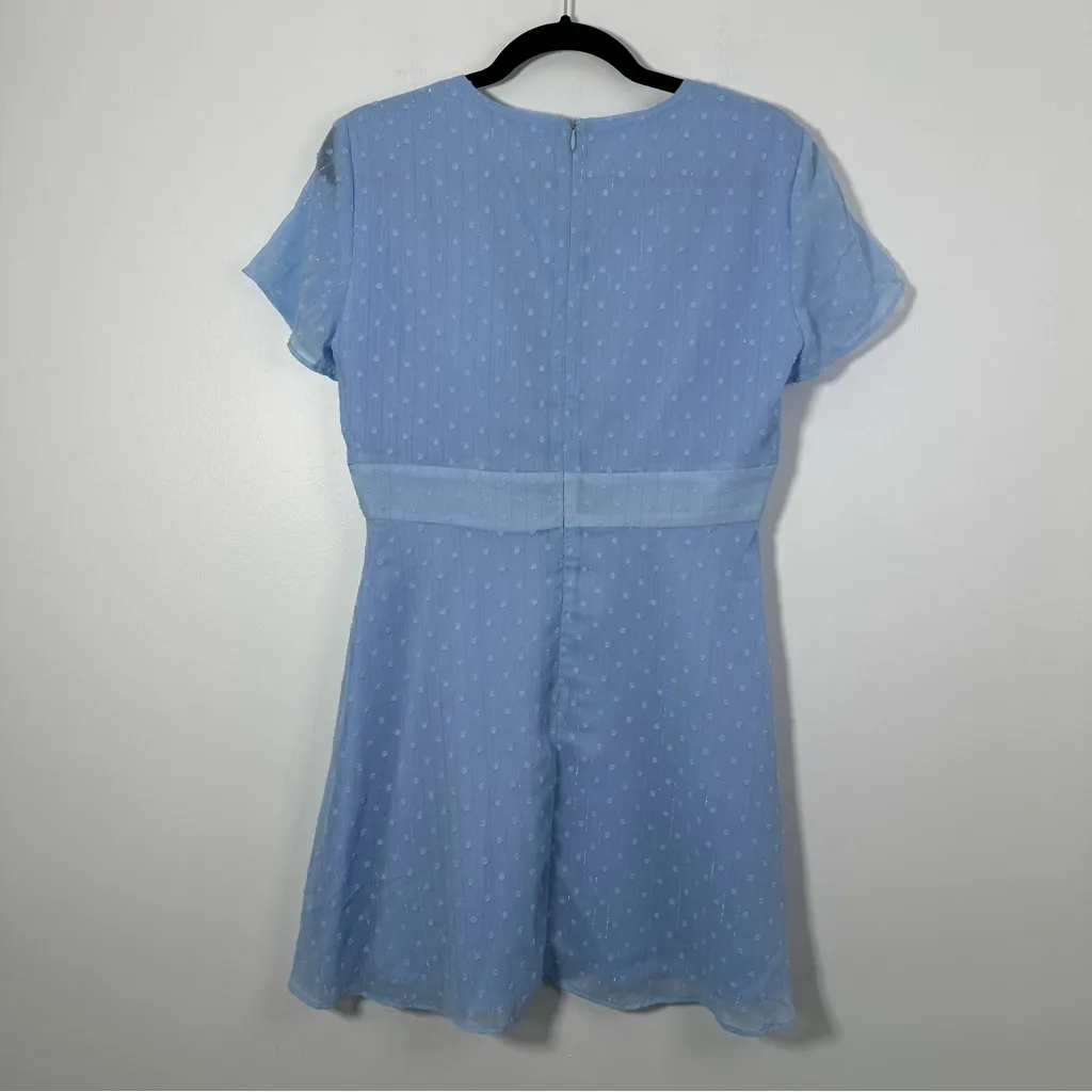 Revolve Superdown Bree Mini Dress In Blue Size L NWT - Image 3
