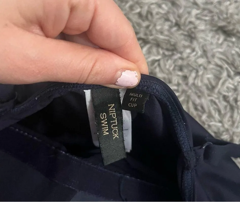 Nip tuck swim one piece bathing suit size 12 Blue - Image 3