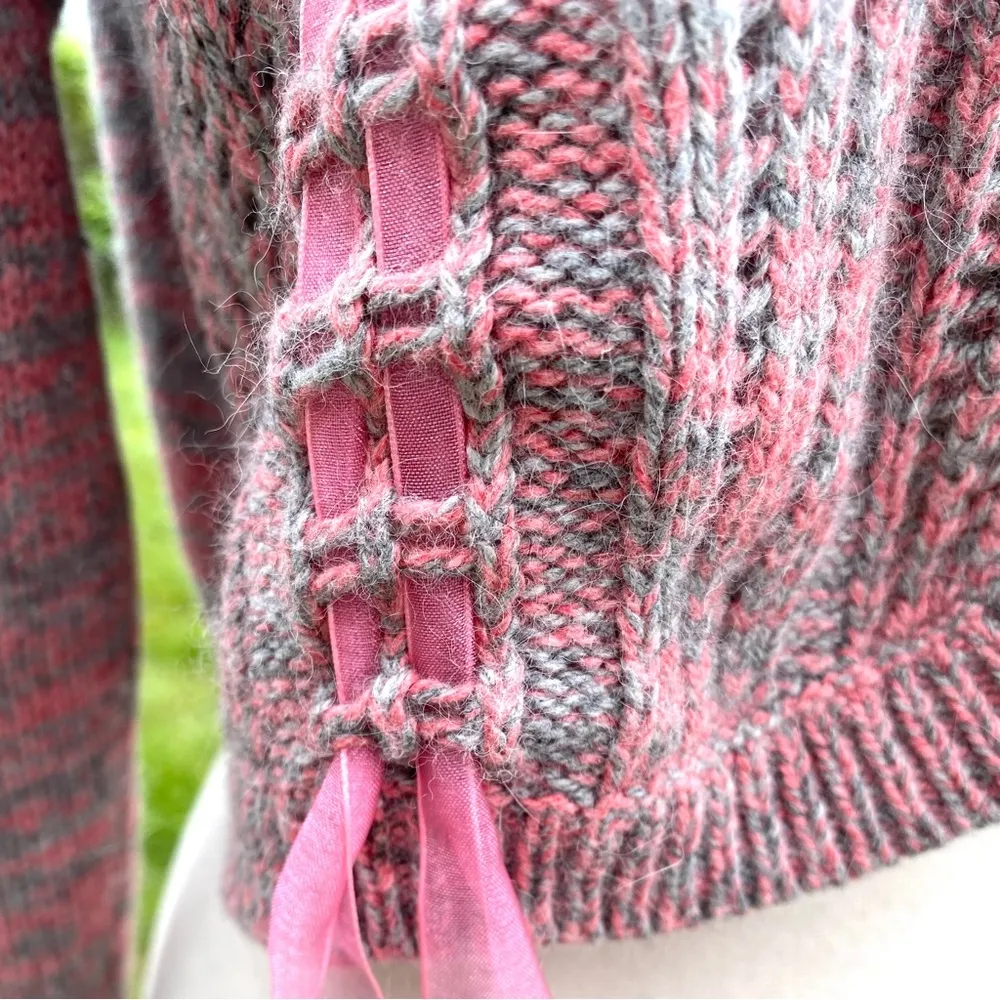 Perry Ellis Wool & Angora Blend Cardigan - Image 9