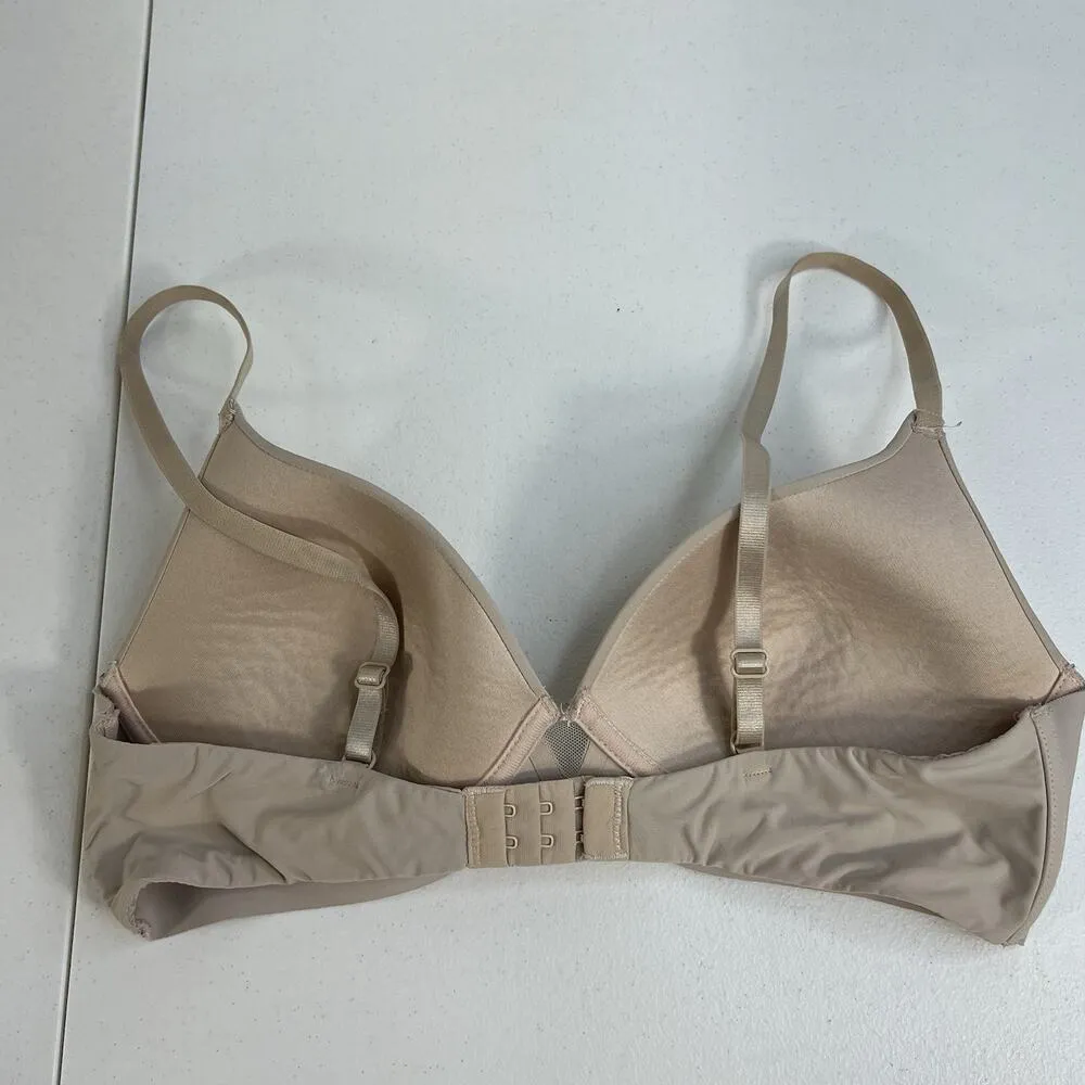 Maidenform 36B One Fab Fit Wireless Demi Bra Beige Lightly Lined Women’s Tan - Image 6