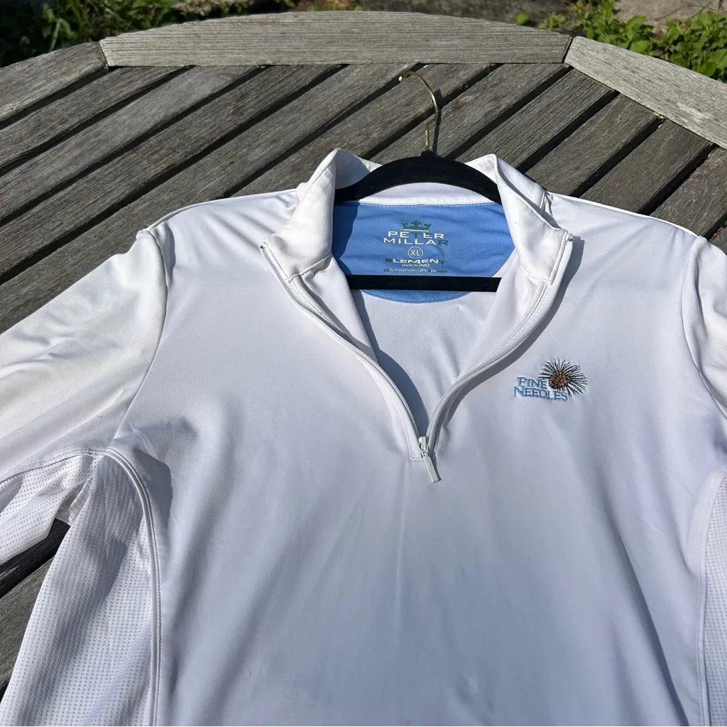 Peter millar pine needles Quarter-Zip golf jacket size XL in woman’s fall cozy - Image 15