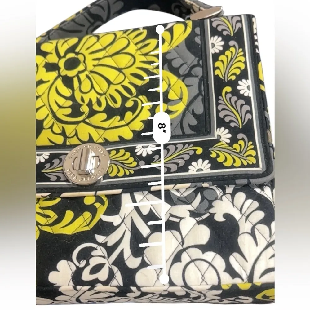 Top Handle Baroque Structured Bag with Metal Twist Lock - Image 13