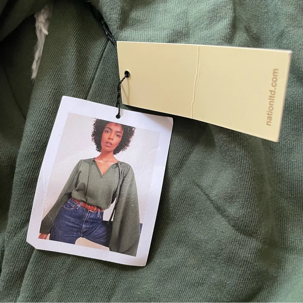 NWT Nation LTD Olla sweatshirt in green - Image 6