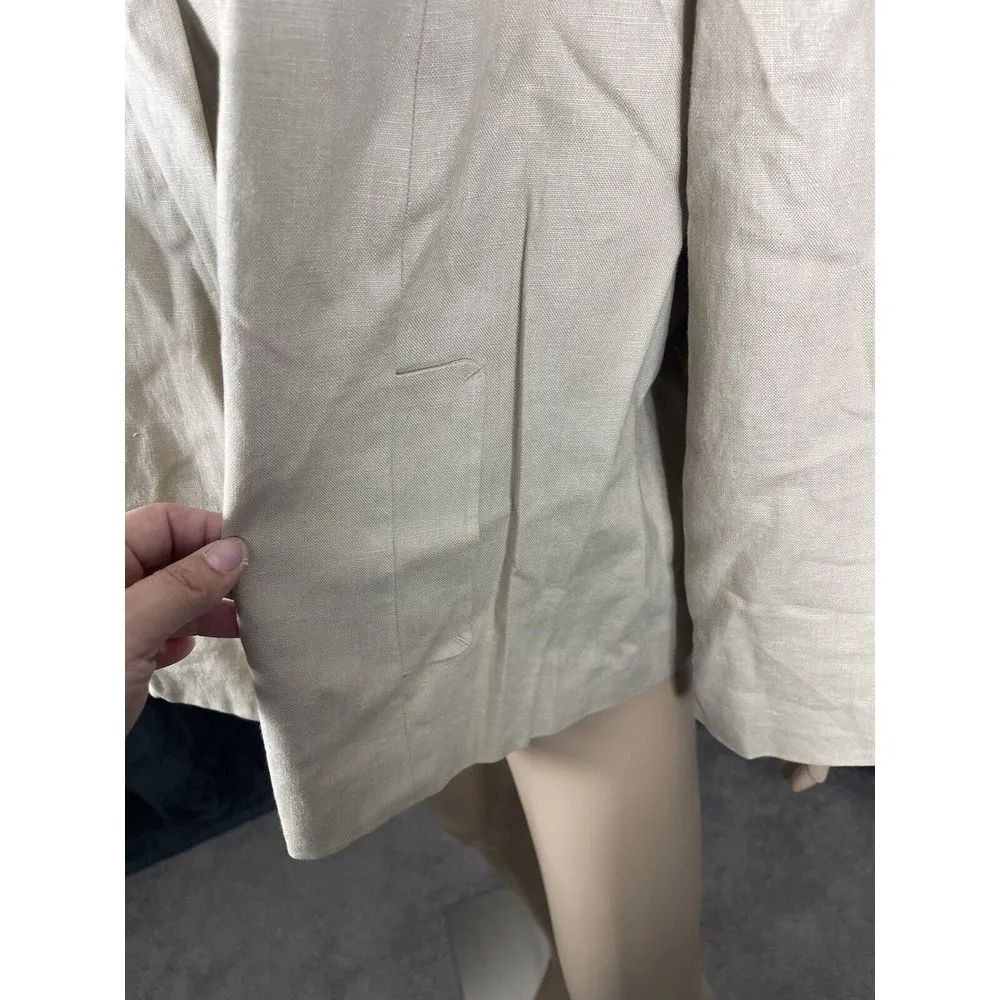 Rafaella Pleated‎ Blazer Size 2 X  B-R - Image 9