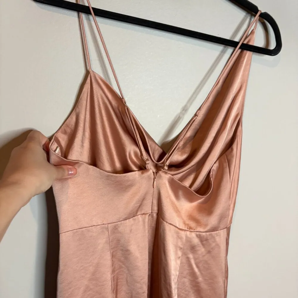 NWT Significant Other Aria Cowl Neck Maxi Dress in Nougat Pink Size 8 - Image 6