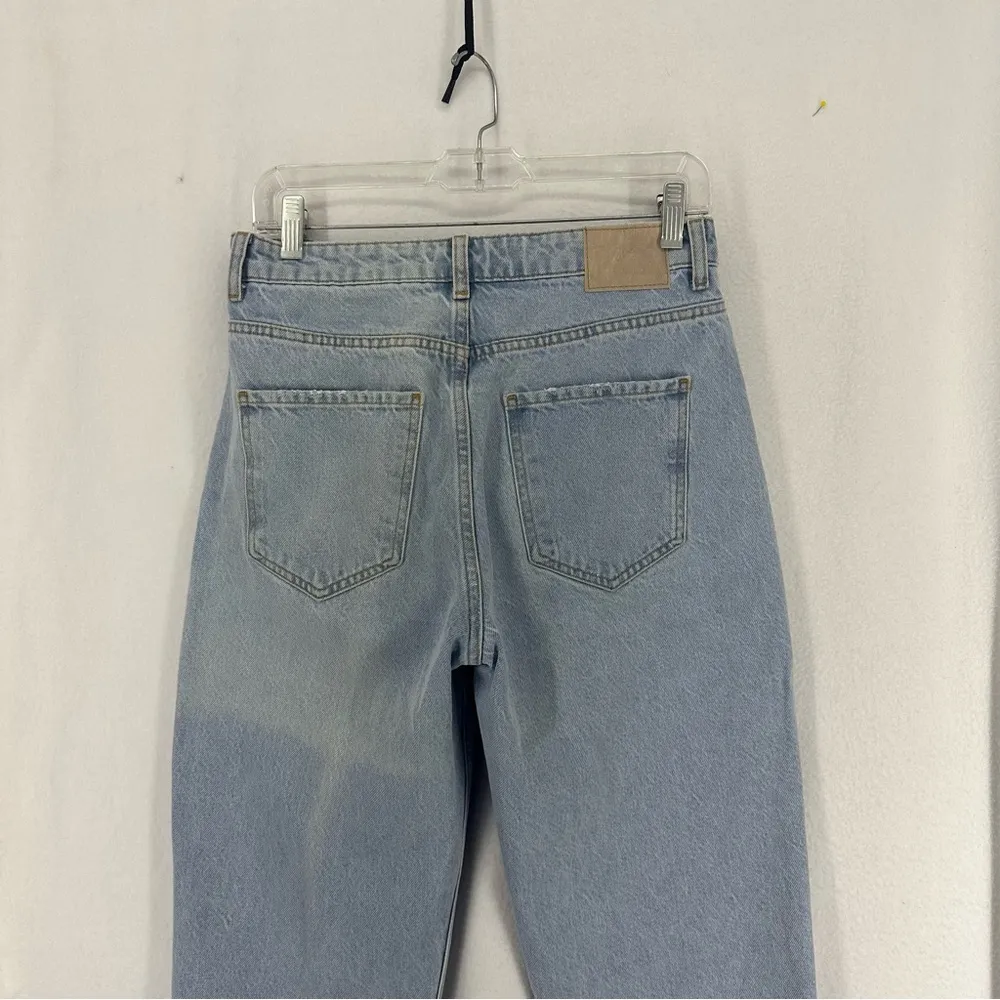 High Waist Straight Leg Light Wash Jeans Womens 4 - Image 8