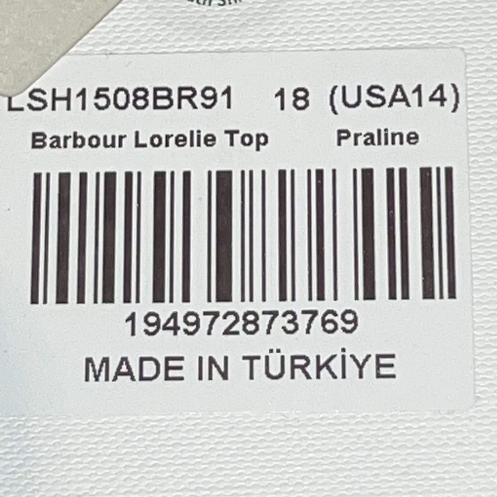 Barbour Lorelie Praline Gingham Plaid Popover Peasant Shirt Womens Size 14 New - Image 7