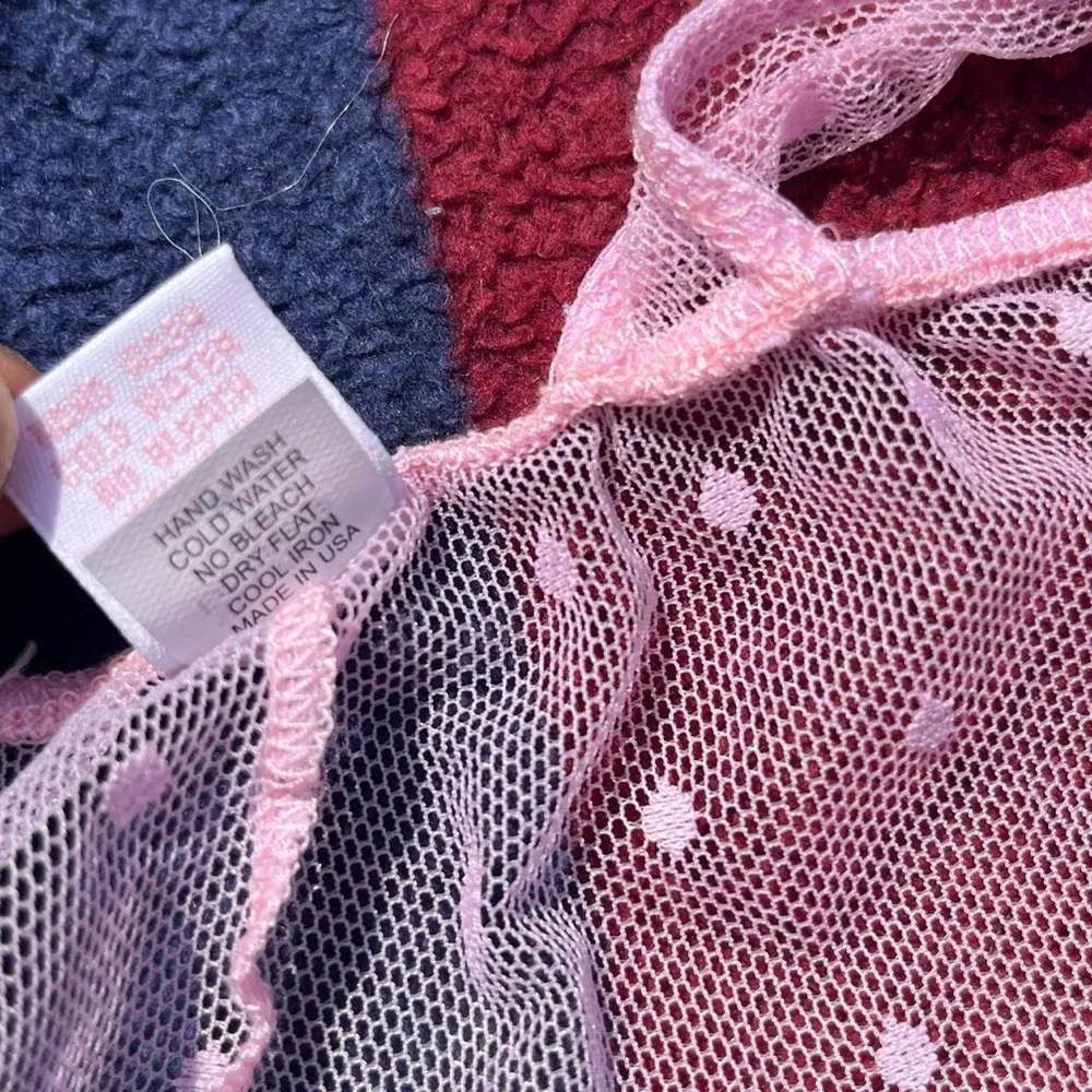 Only Hearts NYC by Helena Stuart pastel pink lace lingerie romper Made in USA - Image 5