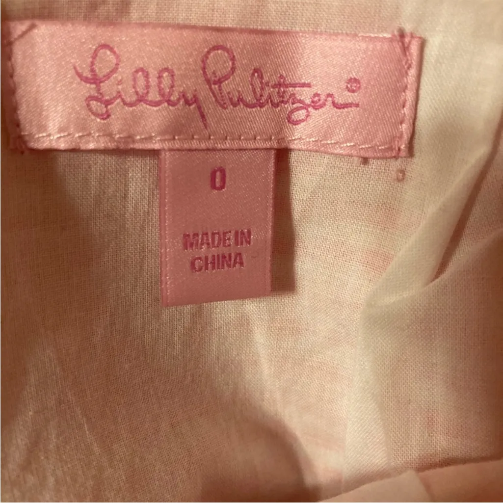 Lilly Pulitzer Thyme Scallop Peplum Skirt Fiesta Pretty Pink Gingham 0 - Image 4