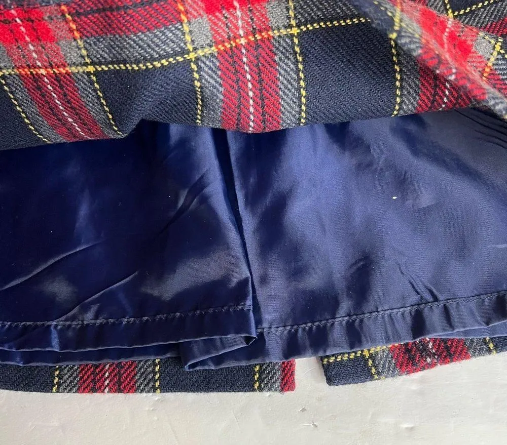 Haberdashery wool blend plaid knee length pencil skirt academia preppy vintage - Image 11