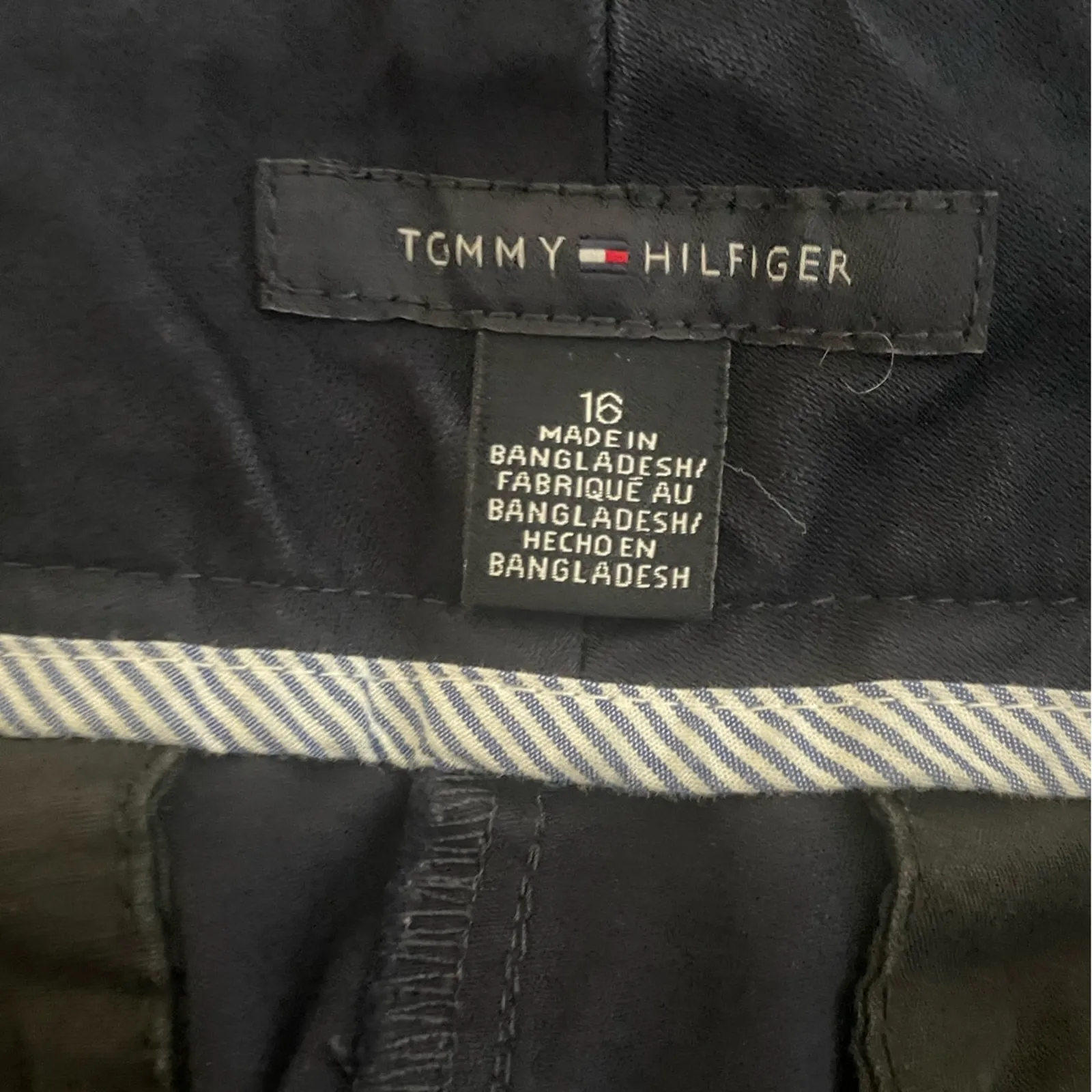 Tommy Hilfiger Women Chino Shorts‎ 16 Navy Bermuda Casual Classic Comfort Preppy - Image 2