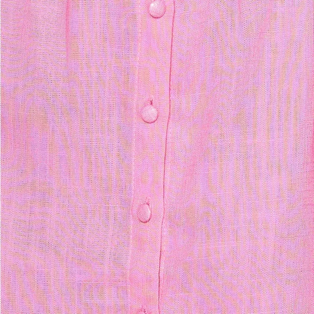 NWT Hello Molly size XL STYLE ME YOUR WAY SHIRT DRESS PINK Linen blend balloon - Image 6