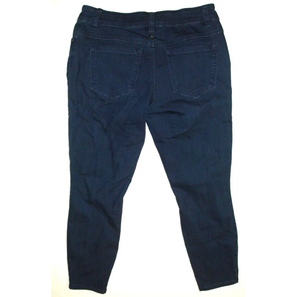 New NWT Womens Prana Pants Carlotta 6 28 Pockets Crop Jeans Dark Blue Indigo Str - Image 6