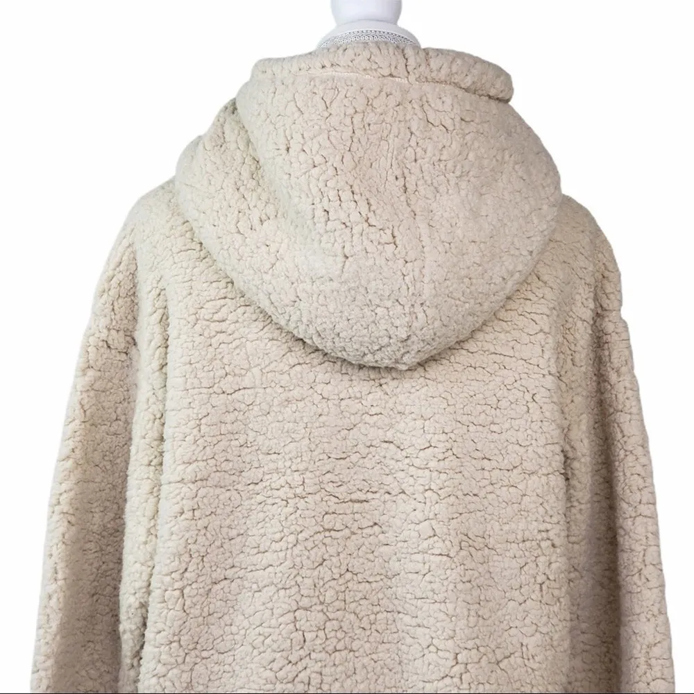 Zella Cassie Faux Shearling Oversized Hoodie NEW - Image 8