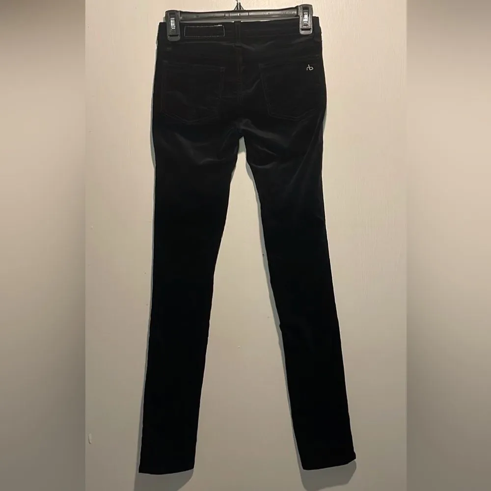 rag & bone- “Nina” High-Rise Velvet Skinny Pants Ankle Jeans- Size 24 - Image 4