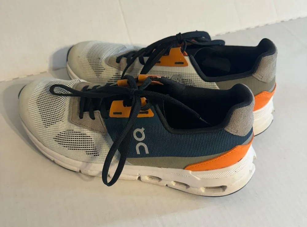 On Running On Cloud Blue Orange Gray Art. Cloudrift Running Shoes Women’s 8 - Image 3