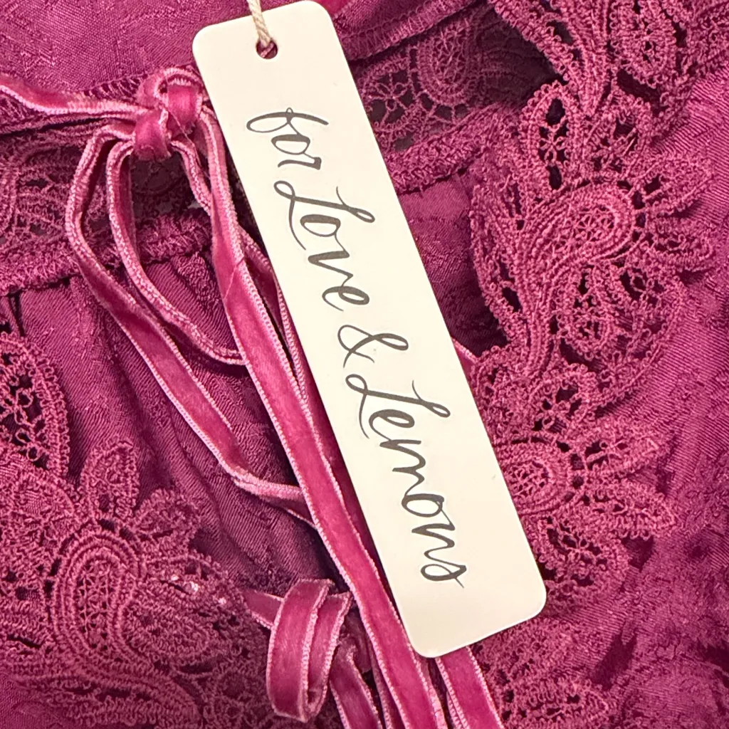 For Love & Lemons Henley Jacquard Long Sleeve Mini Dress NWT size XS - Image 8