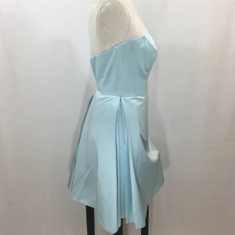 NWT Vintage Love Baby Blue Fit & Flare Dress w/ Lace Illusion & Floral Appliqué Size 6 - Image 6