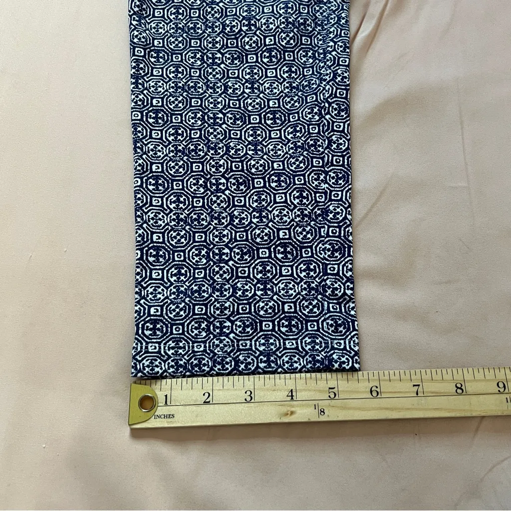 J. McLaughlin Navy Geometric Print Catalina Cloth Pleated Front Pull On Pants - Image 14