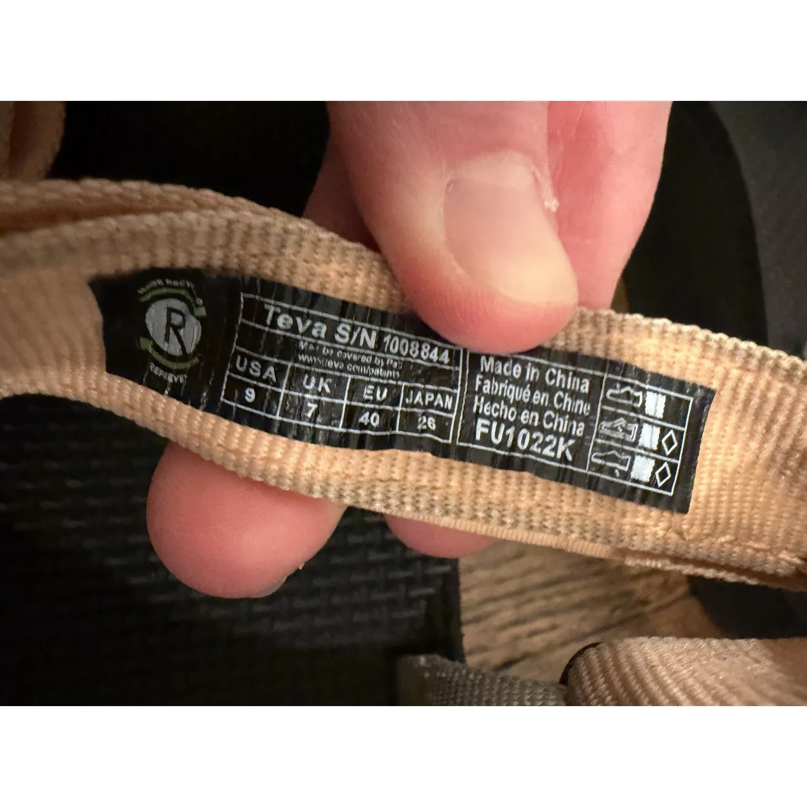 Teva Flatform Universal Platform Sandals Women's Size 9 Sage Peach Lt Blue $80 - Image 5