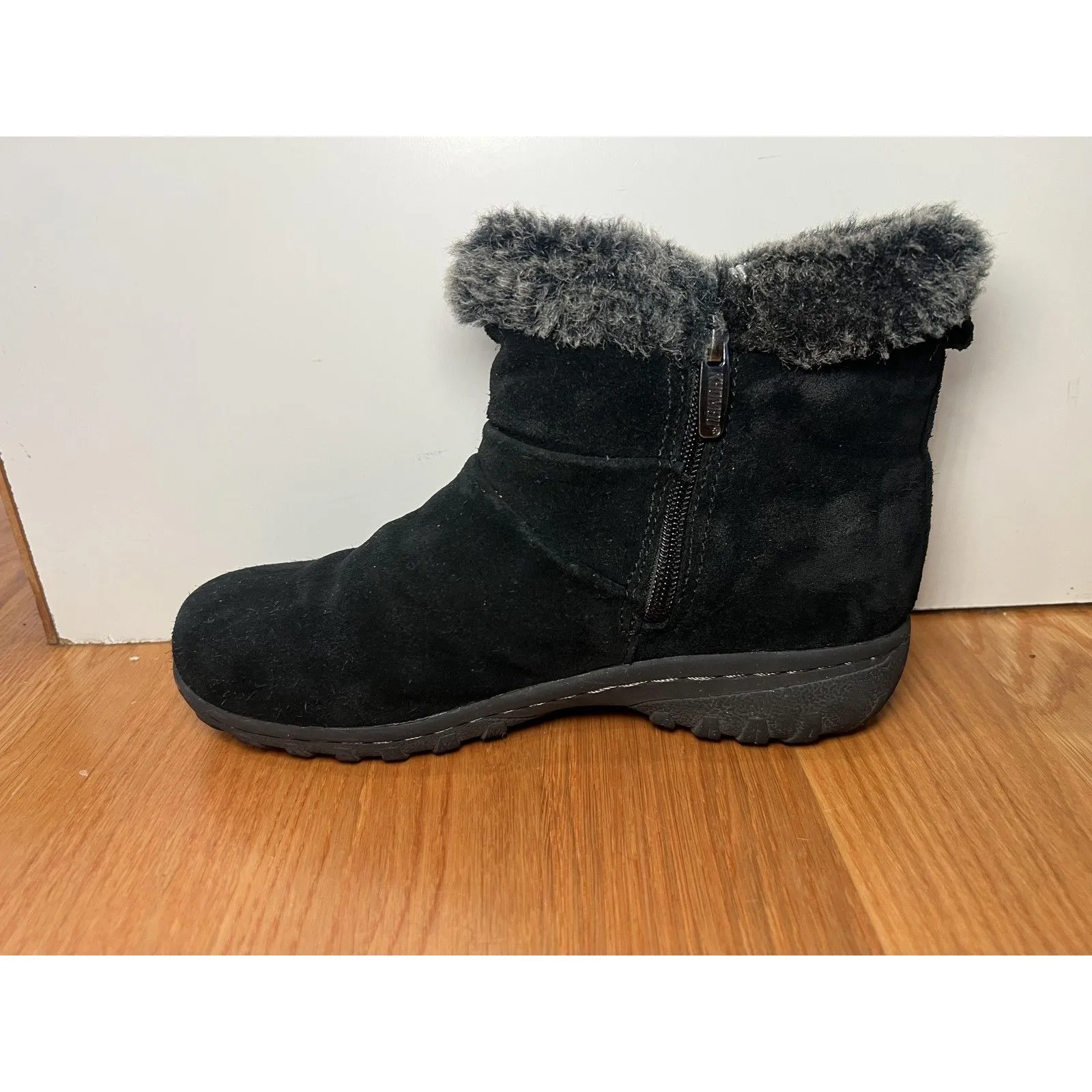 Khombu Boots Womens Size 6 Black Lindsey Faux Fur Ankle Winter Snow Booties - Image 4