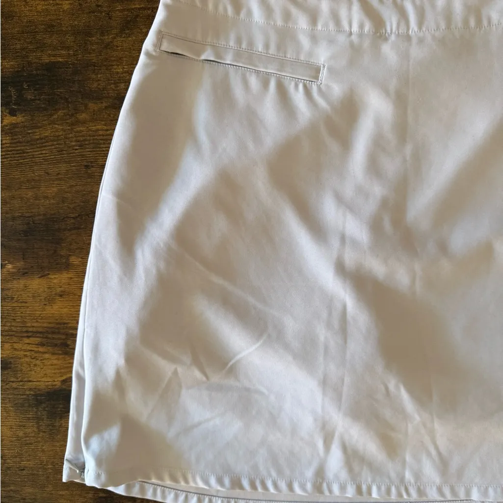 Patagonia Duway Skirt Womens Size 4 Lined Hiking Outdoor Side Zip Gray Beige - Image 2
