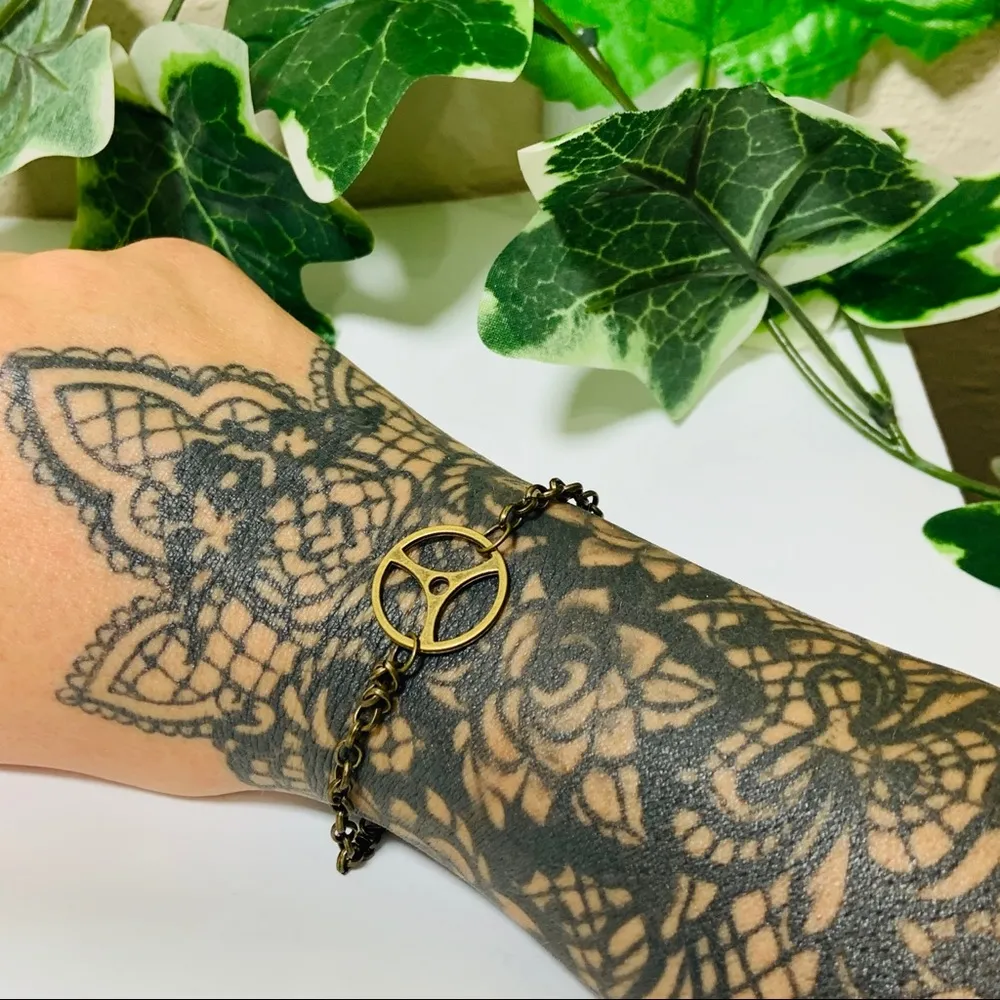 Steampunk Gold Pirate Bracelet New - Image 6