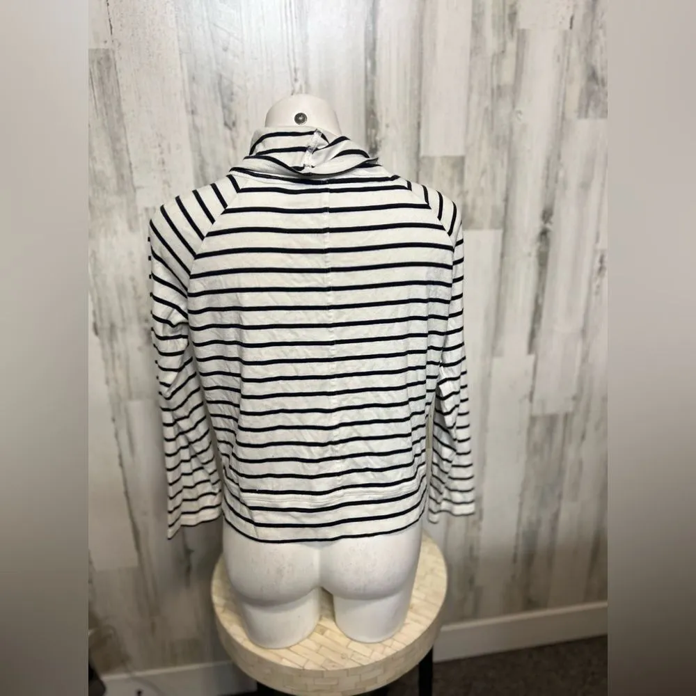 Stripped zip up sweater Black Size XL - Image 2