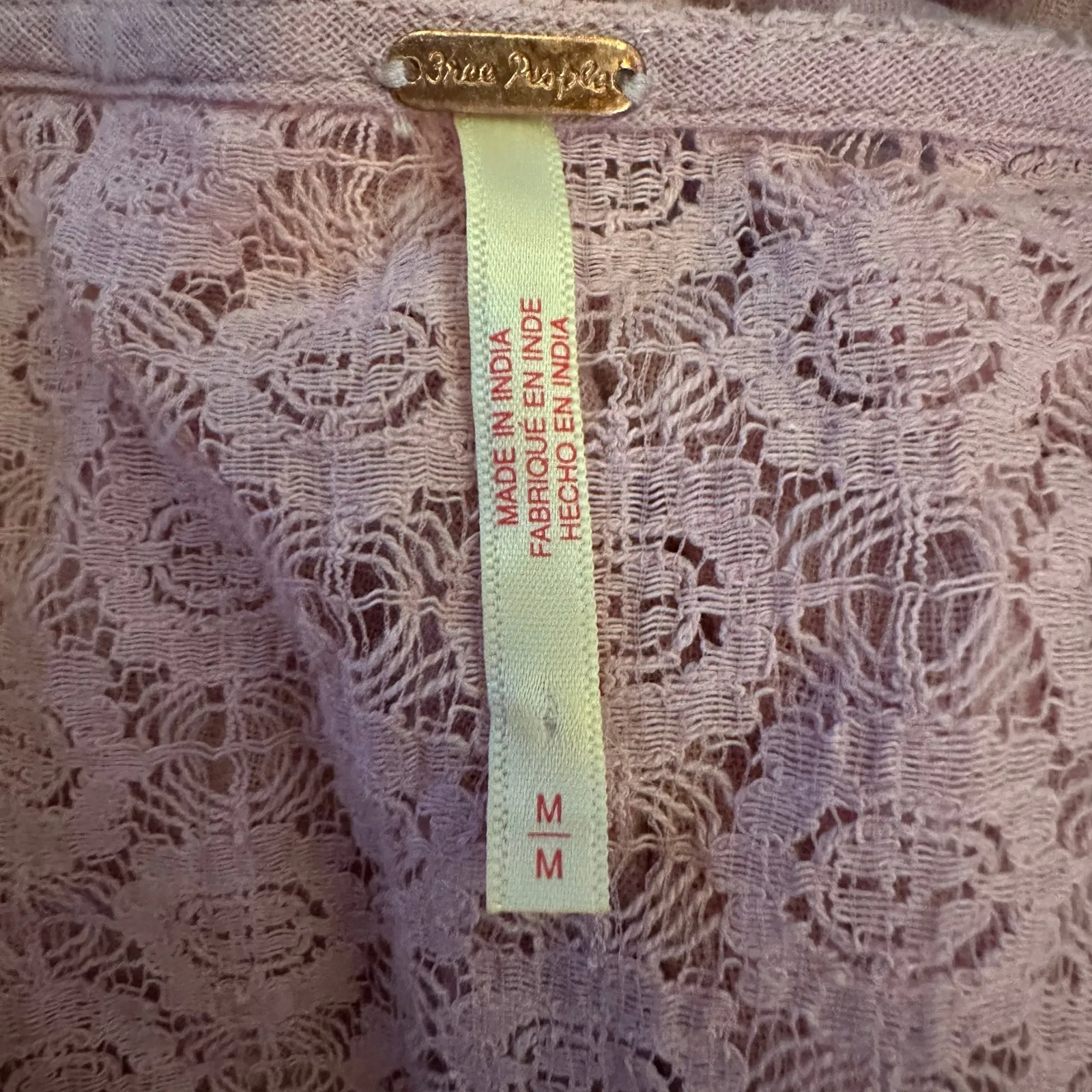 Free People Ethereal Bohemian Bring The Romance Midi Maxi Dress Pink Medium - Image 13