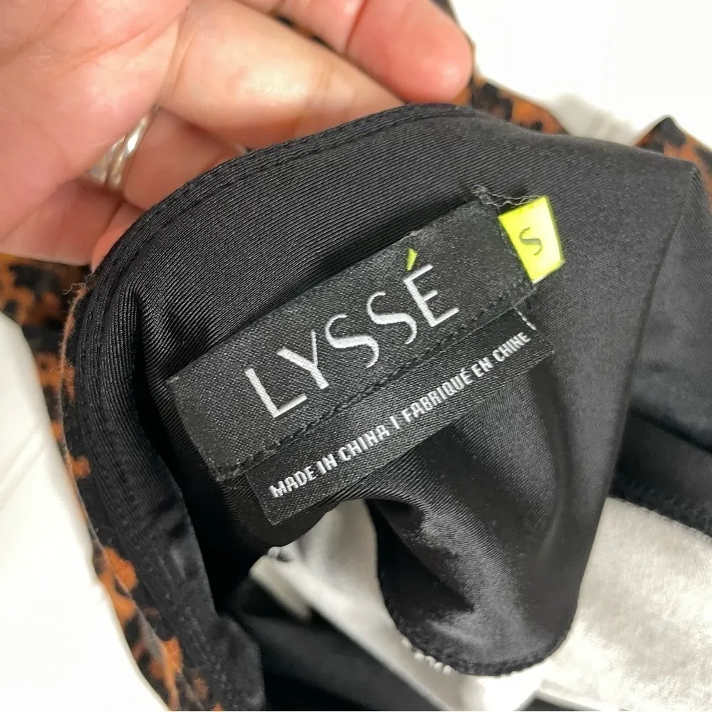 Lysse leopard print leggings size Small 451 - Image 7