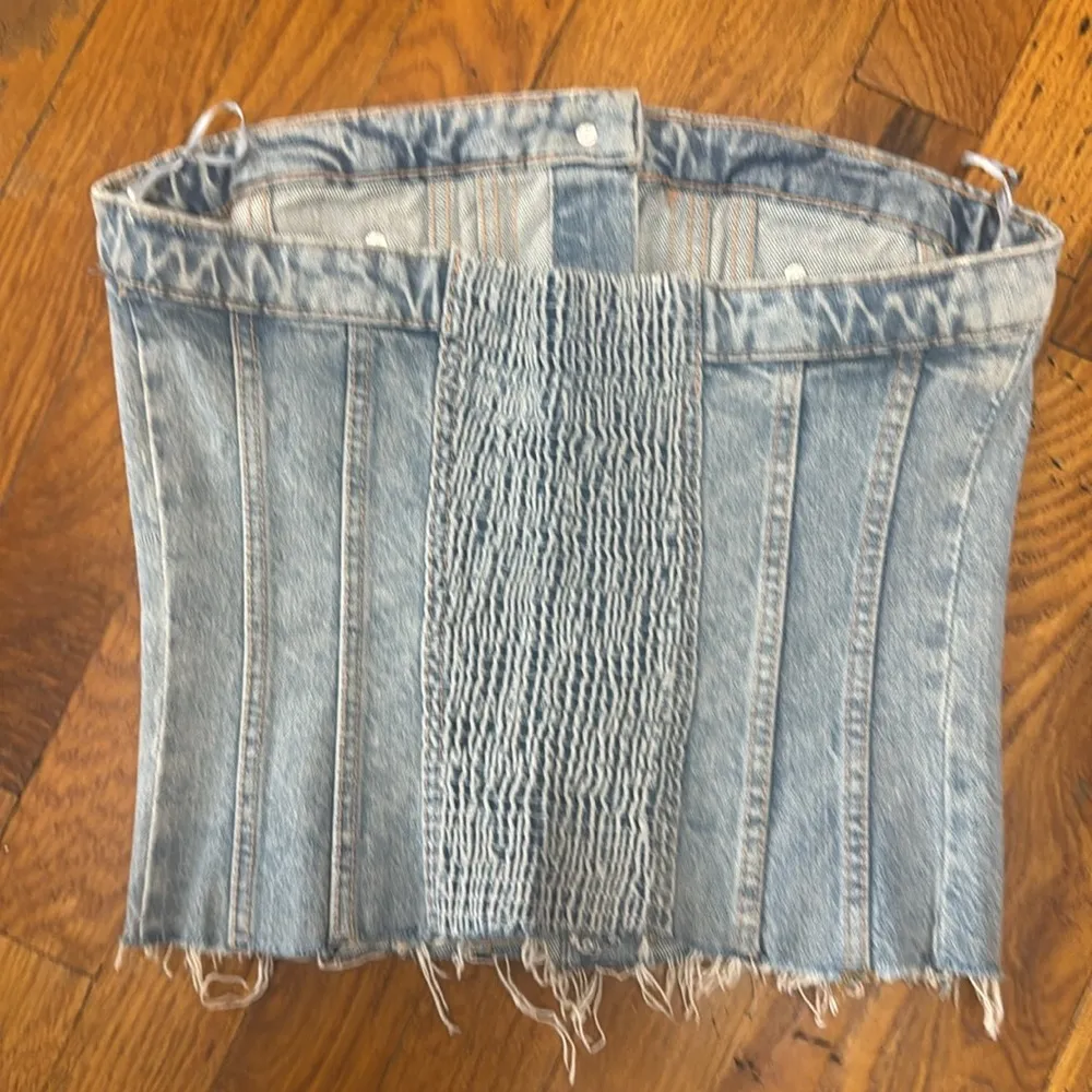 Zara denim bustier top - Image 5