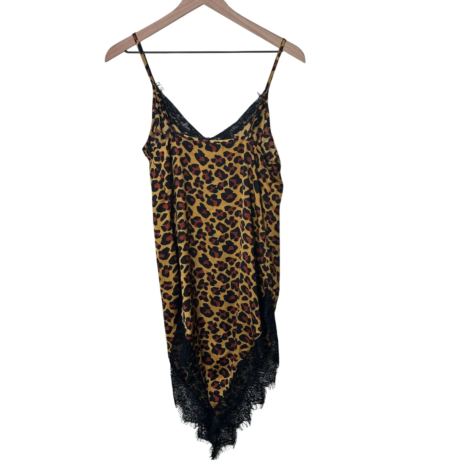 Out From Under Urban Outfitters Animal Print Angie‎ Lace Mini Slip Dress Size XS - Image 8
