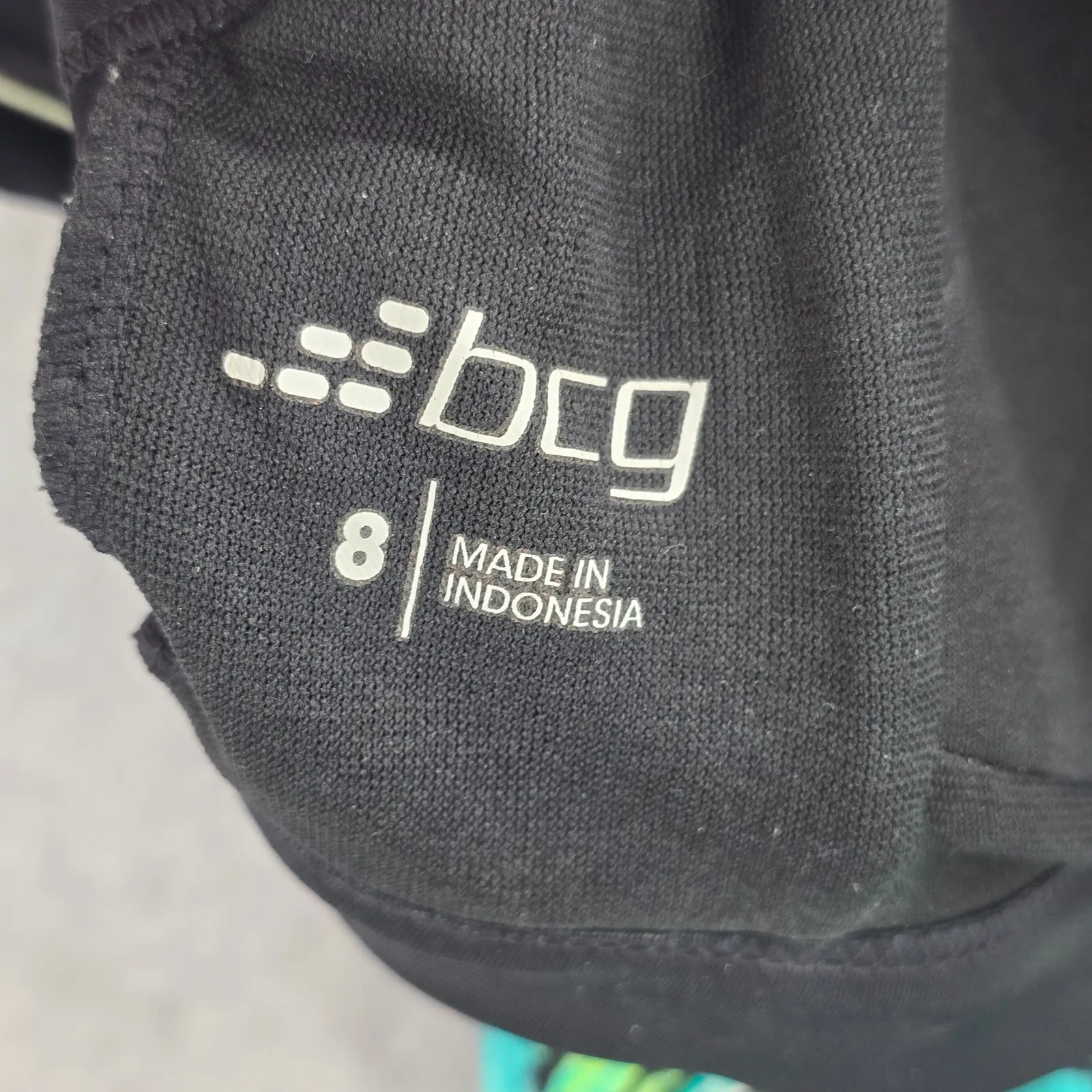 102. BCG Green Padded Sports Bra Swimwear Tankini Drape Back Tank Top Medium M 8 - Image 8