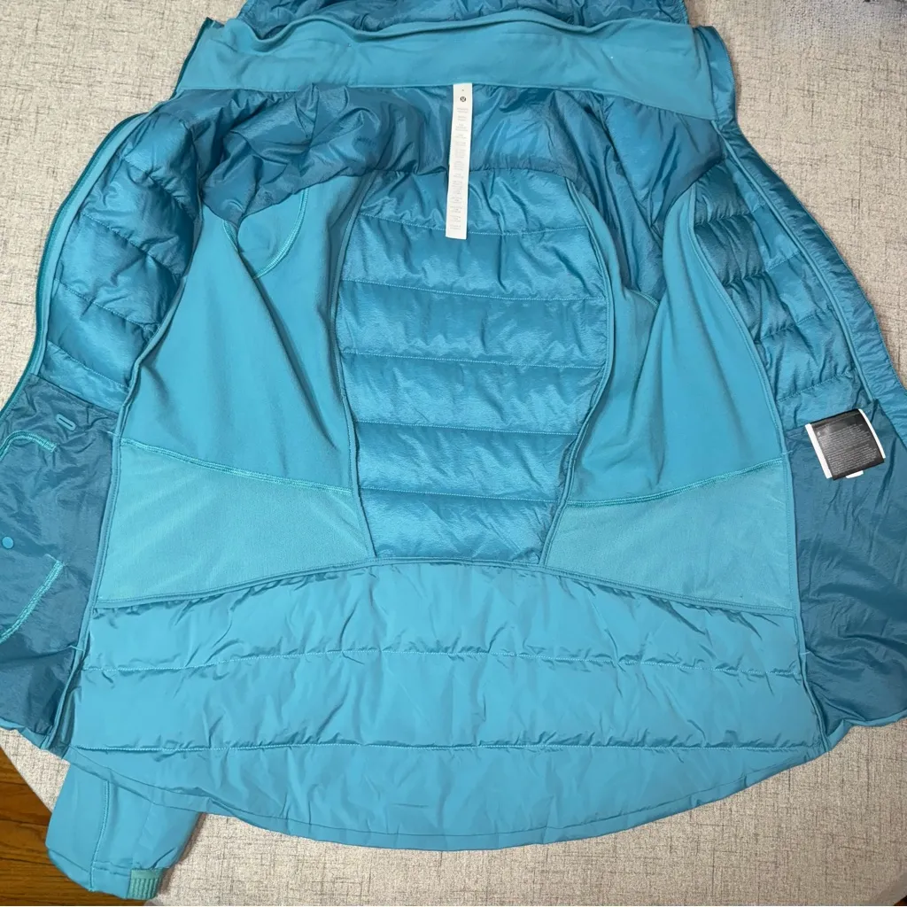 Lululemon  Down For It All Jacket Winter Coat Oceanic Size 6 Small - Image 10
