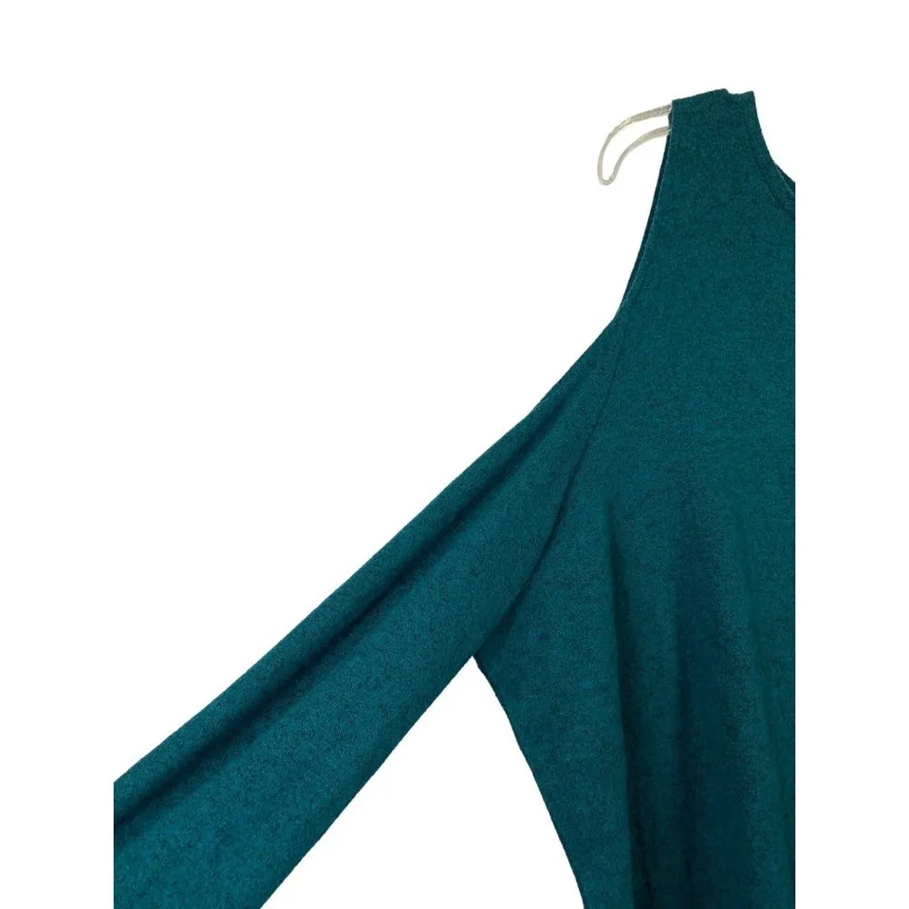Old Navy Women’s Dark Teal Cold Shoulder Top - Image 3