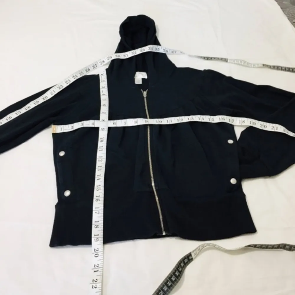 Loft Ann Taylor  Black hooded jacket - Image 10