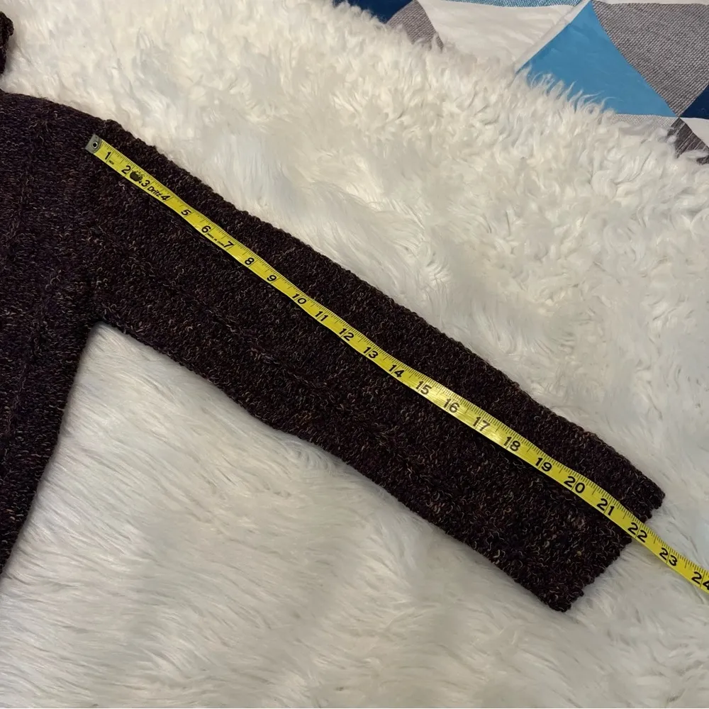 VTG Dressbarn Turtleneck Sweater Woman’s Size Medium Cable Knit purple Textured - Image 8