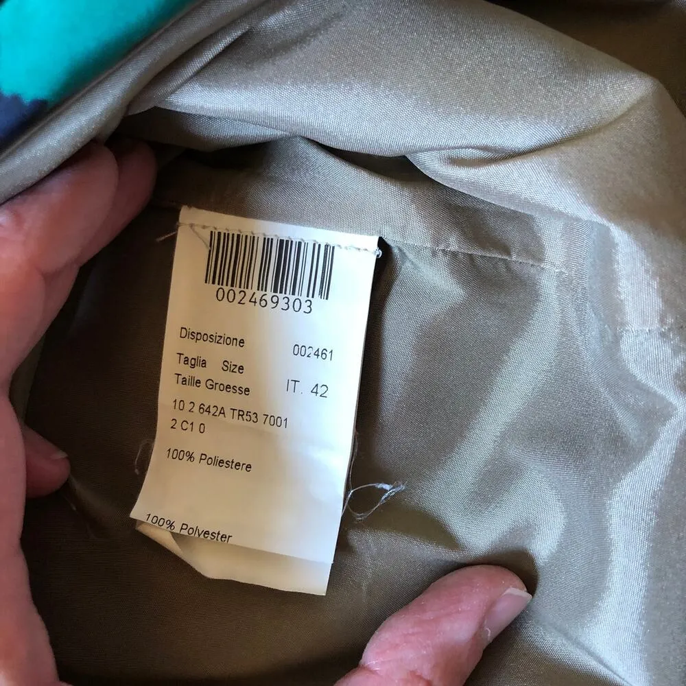 Anthropologie Lavia 18 EUC Women's Green Floral Sleeveless Dress Size 42/US M/6 - Image 6