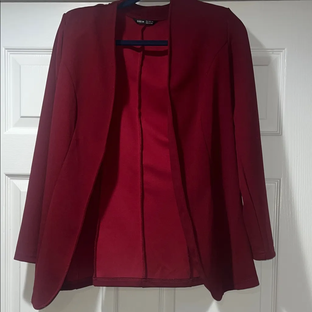 SHEIN Bold Red Blazer - Image 4