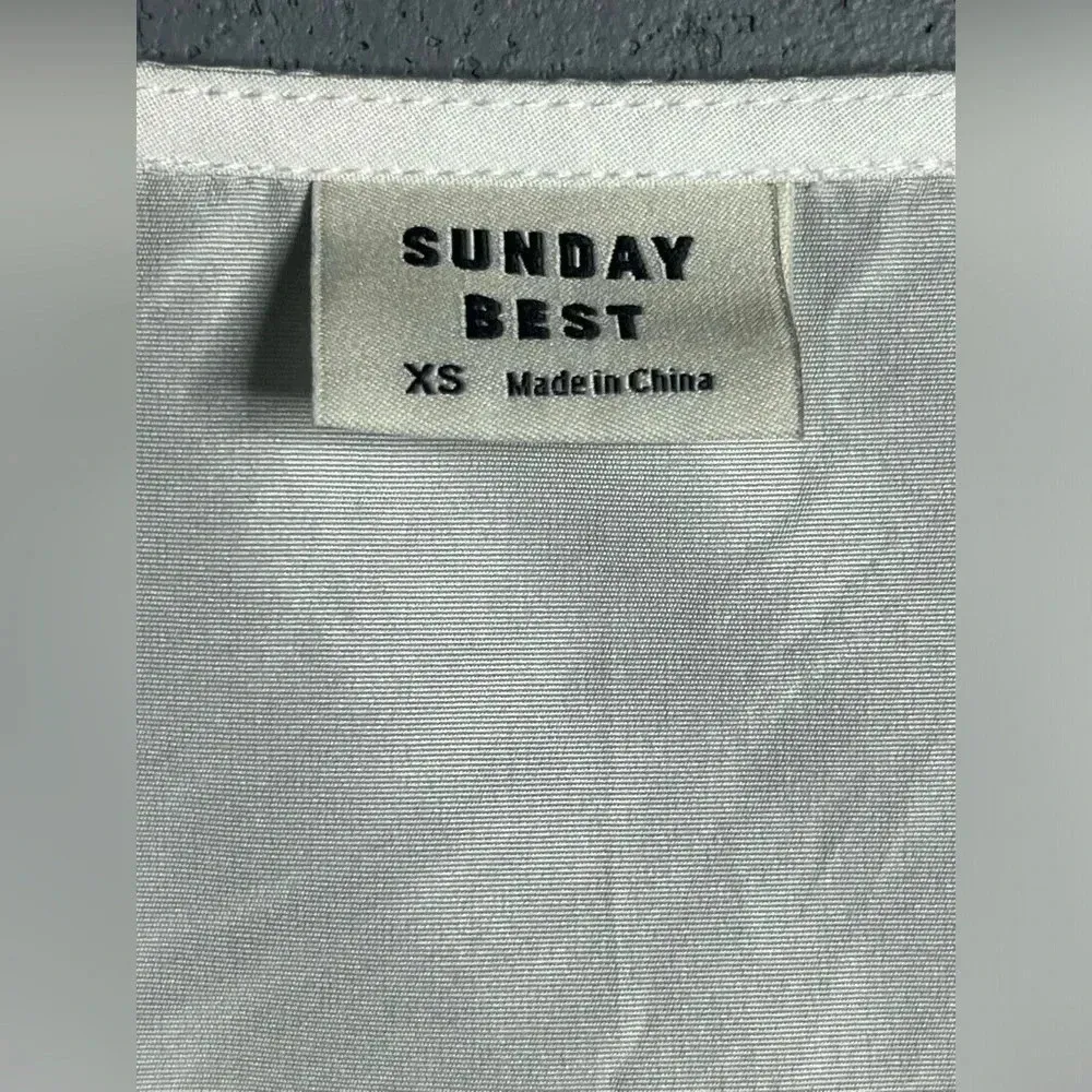 Aritzia Sunday Best Jinx Peplum Blouse White Size XS - Image 5