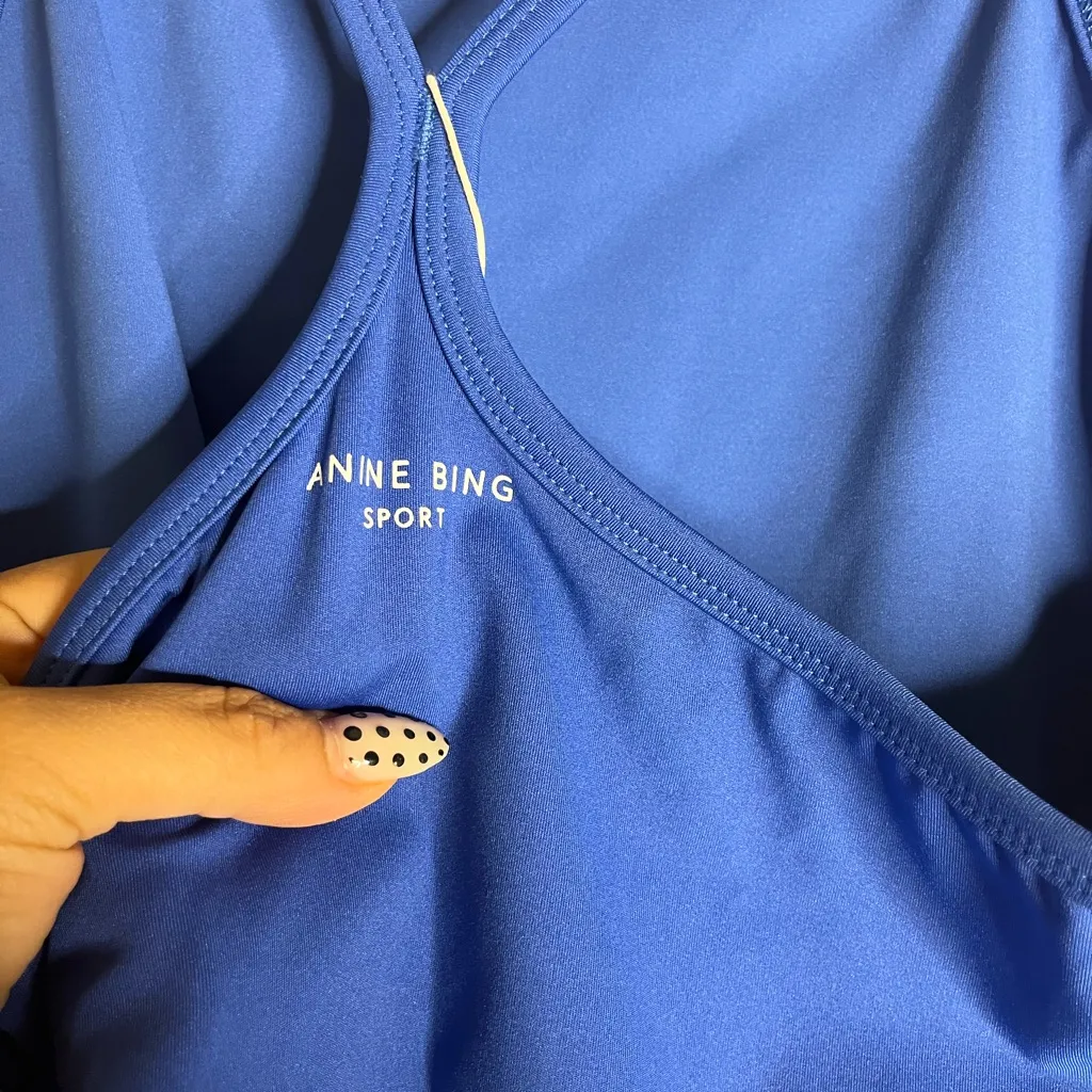 NWT Anine Bing sport Cai Tank  blue size XL - Image 8