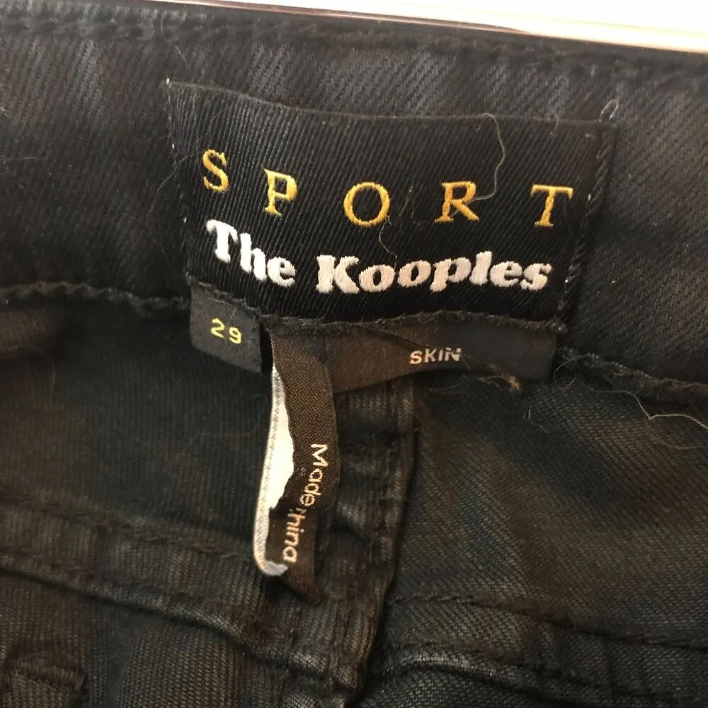 The Kooples Sport Skin Jeans Skinny Low Rise Black 29 - Image 3