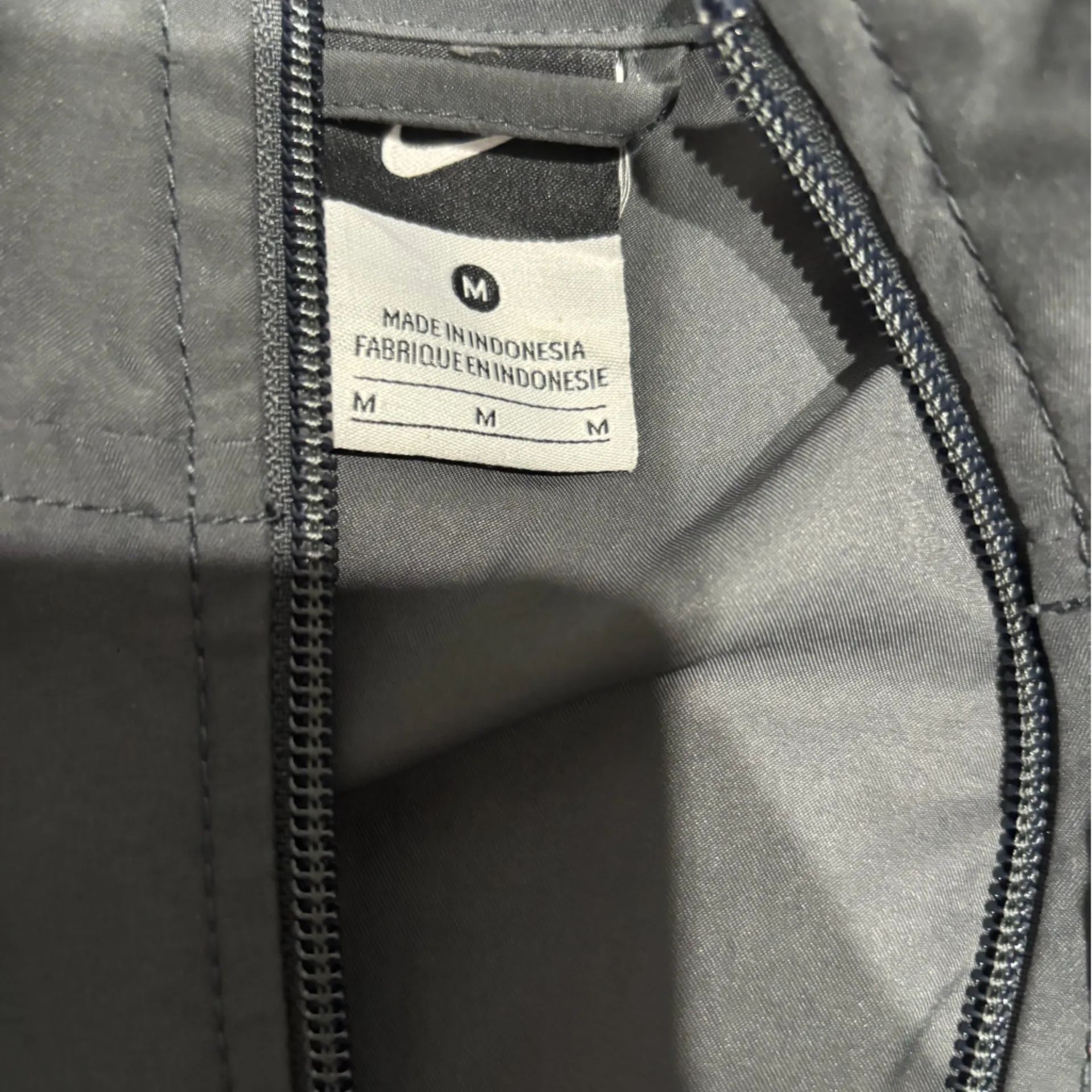 Nike womens Charcoal bomber jacket - Image 2