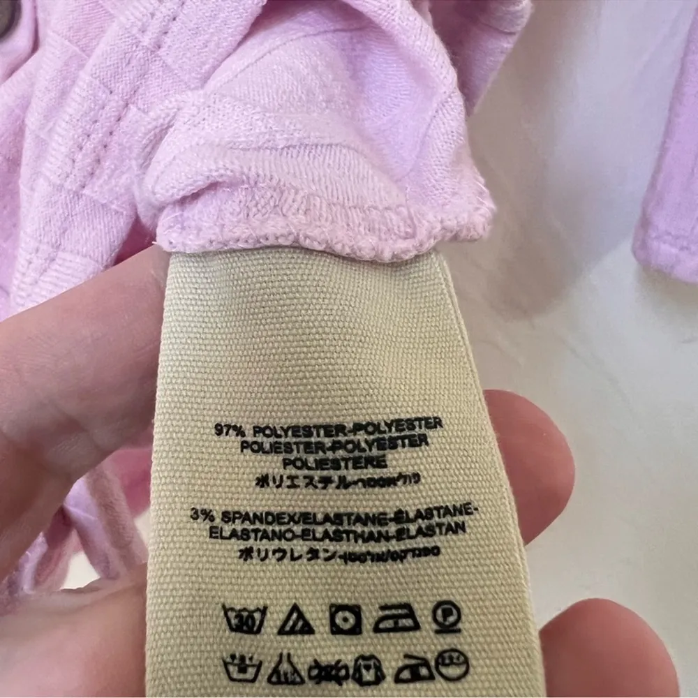 Free People NWT  Central Park pink Cardi top size M - Image 7